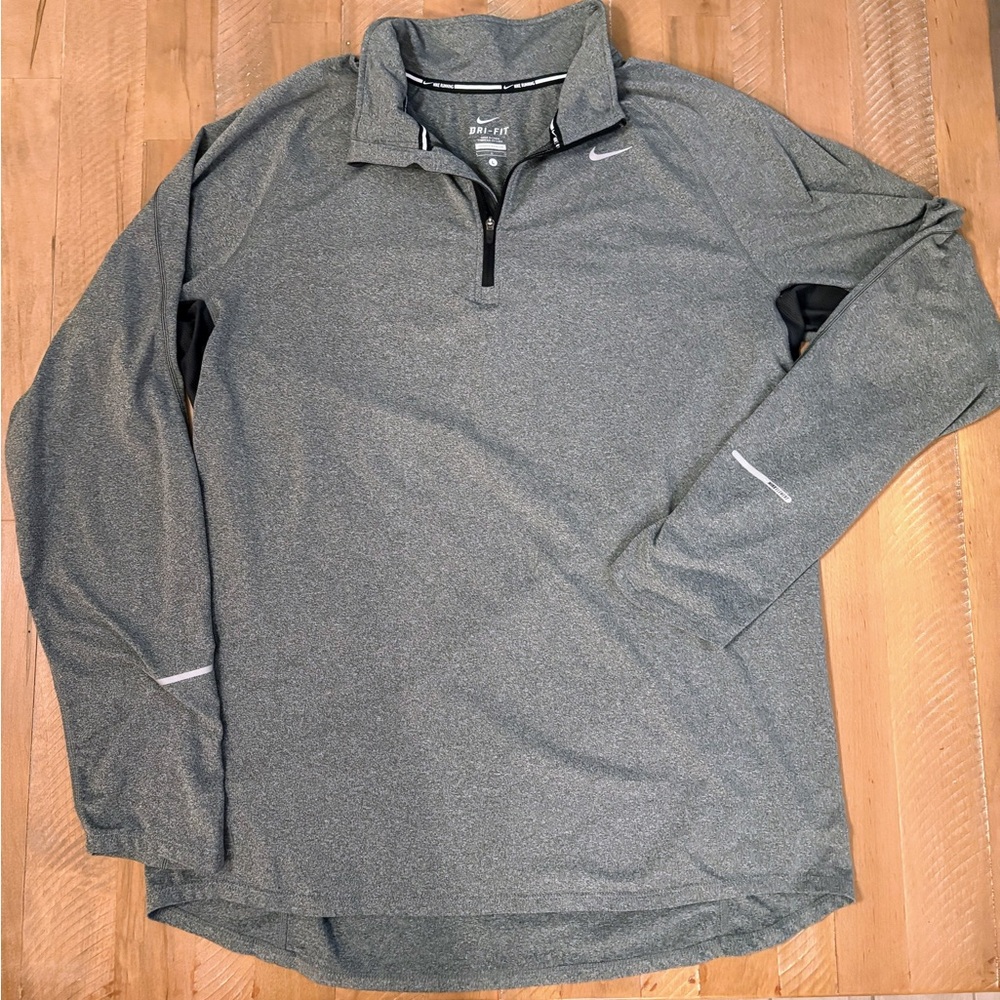 Nike Men's Heather Gray Dri-FIT Shirt Jacket